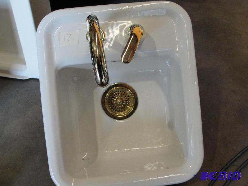 Kohler Cast Iron Bar Sink with Faucets &nbsp...