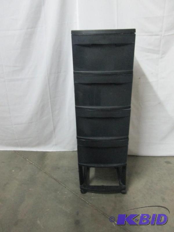 Black Rolling Cart