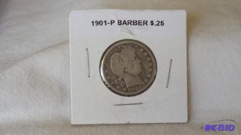 Barber or Liberty Silver Quarter