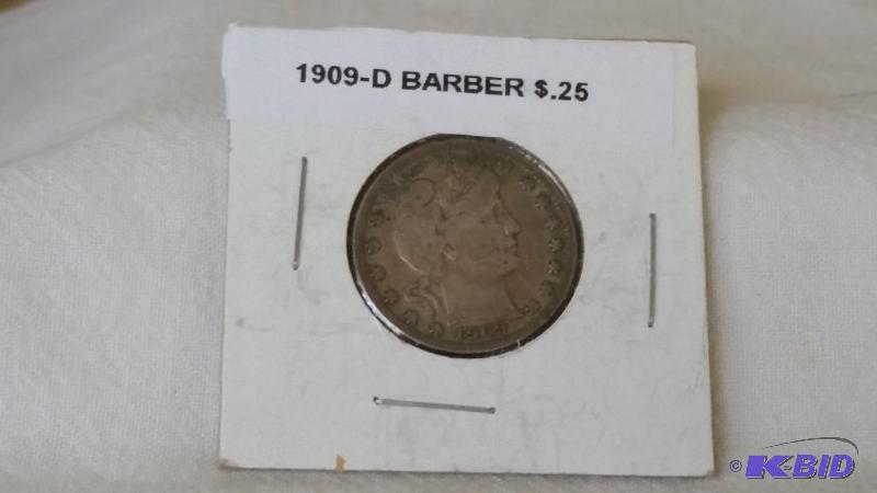 Barber or Liberty Silver Quarter