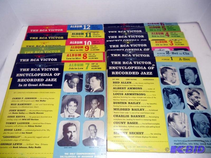 lot 20002 image: Set of RCA Victor Encyclopedia of Recorded Jazz Record Album #1 to Album 12