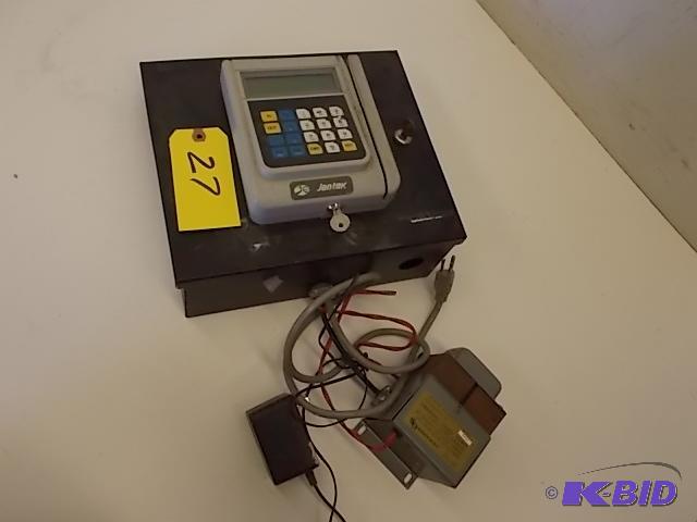 lot 27 image: JanTek Time Clock Swipe Unit...