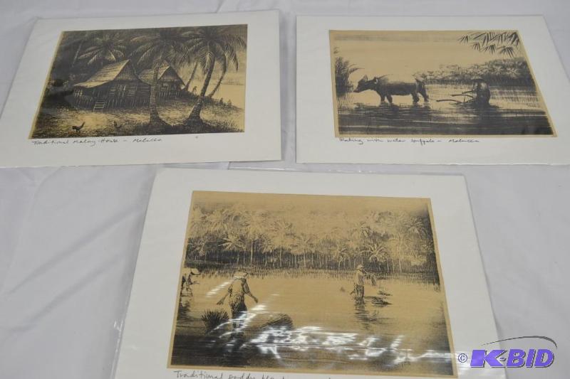 ASIAN PRINTS WATERCOLOR