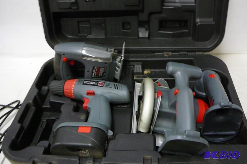 lot 11 image: Cord less tool combo kit 18 volt Drilldrive...