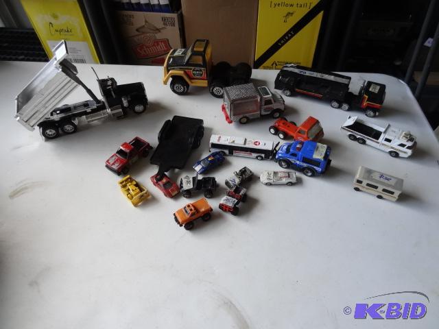 lot 128 image: Misc toy trucks. Tootsie, Tonka, and more...