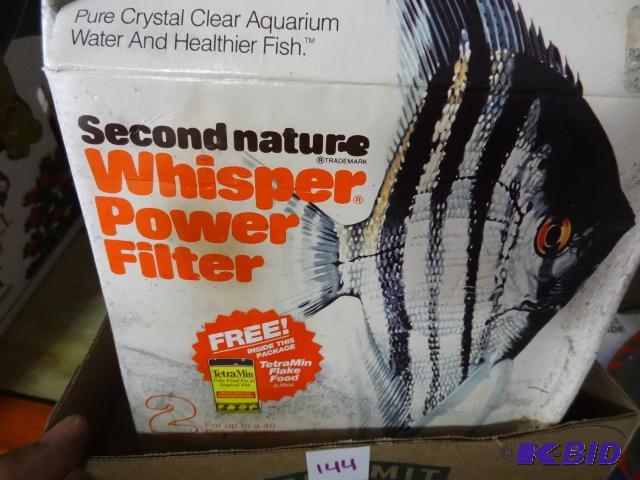 lot 144 image: Whisper Bio Bag and Whisper Power Filter...