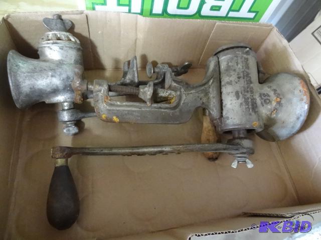 lot 146 image: 2 Vintage Meat Grinders...