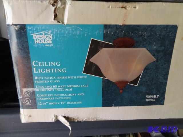 lot 158 image: Deer Dcor Picture Frame, Design House Ceiling...