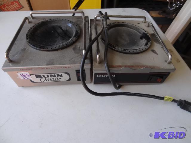 lot 163 image: 2 Bunn Coffee Pot Warmers...