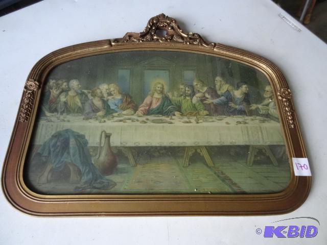 lot 170 image: Color Print of the last Supper...