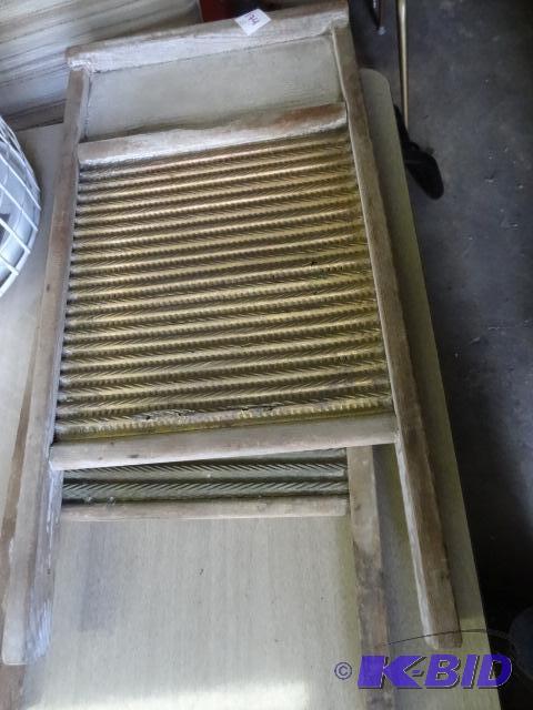 lot 174 image: 2 Vintage Brass Wash Boards...