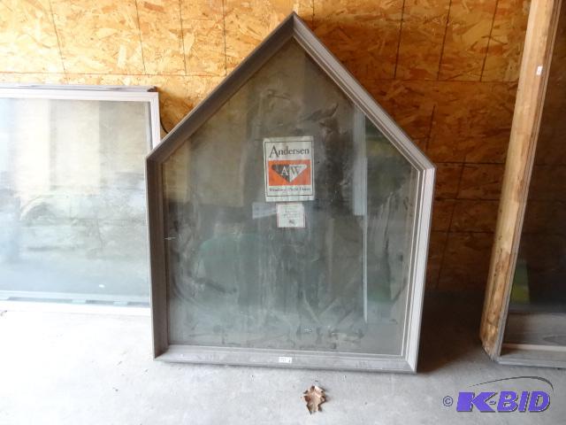 lot 29 image: New Anderson dog house style window. 48 x 60 ...