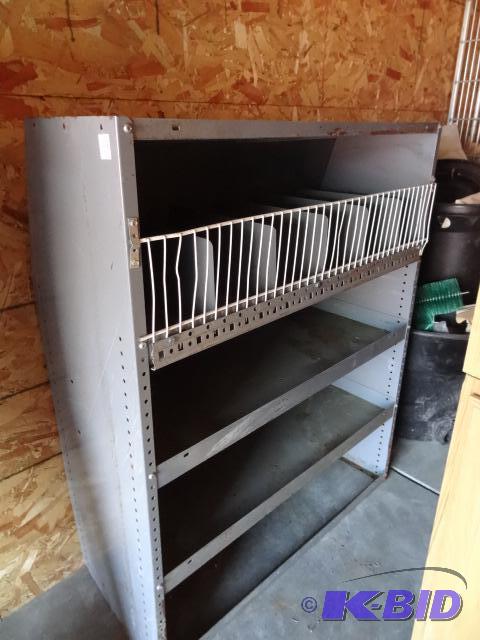lot 58 image: Metal contractors cabinet designed to fit in ...