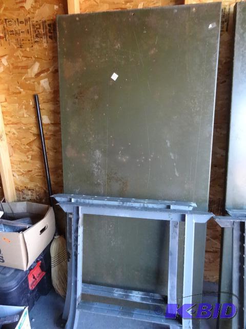 lot 60 image: Metal work bench. Currently taken apart. 72 x...