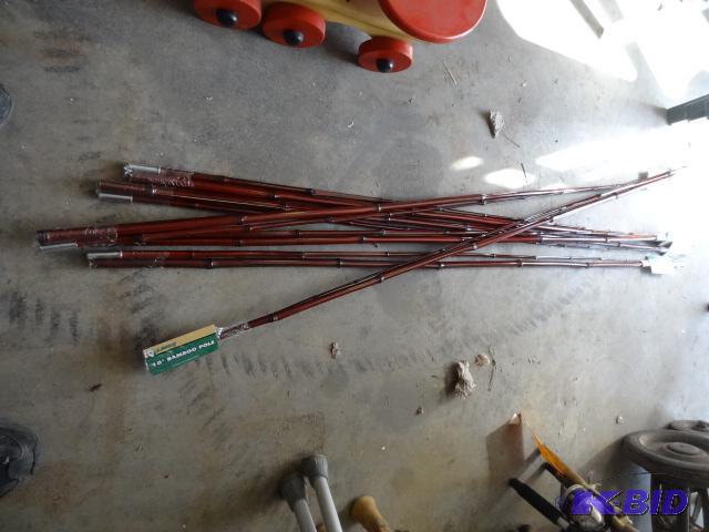 lot 84 image: New 10 bamboo fishing poles. Qty 6...