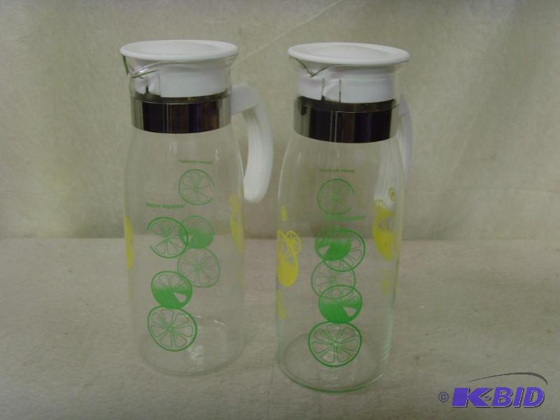 Matching 2 Glass Pitchers
