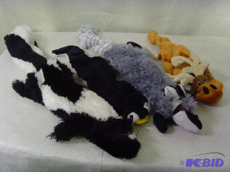 Lot of 4 Stuffing Free Dog Toys