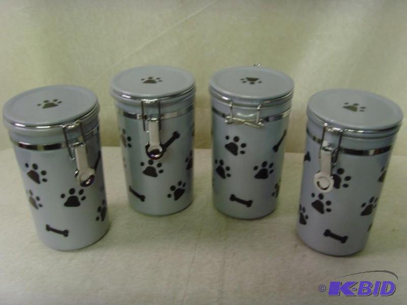 4 Piece Doggie Canisters