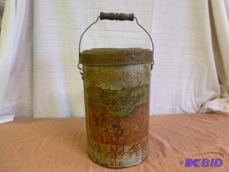 lot 124 image: Vintage Nashs Toasted Coffee metal shotgun c...