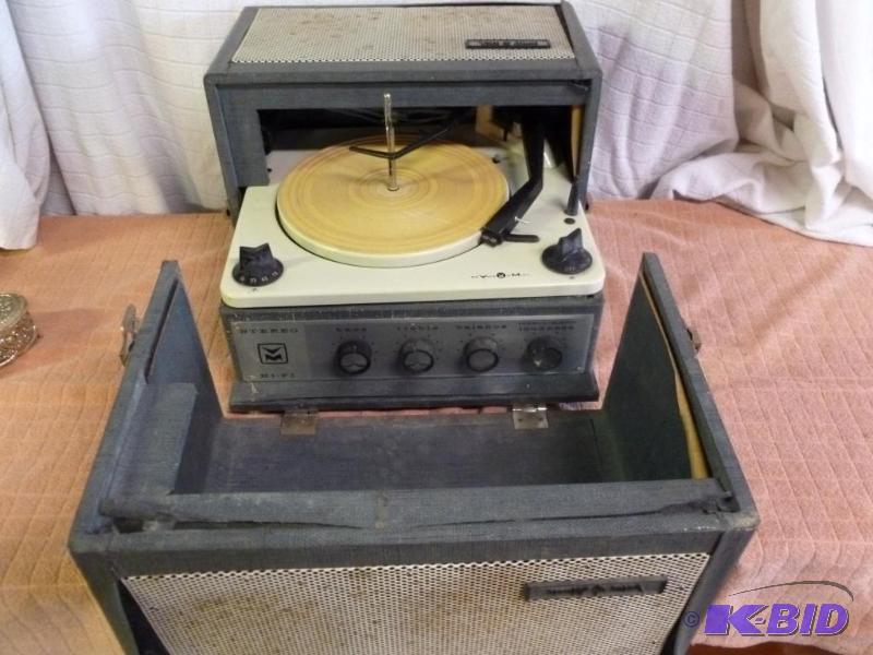 lot 137 image: Vintage Voice Of Music tabletop record player...