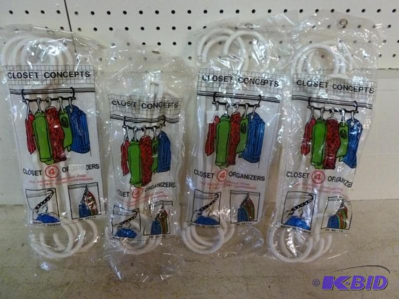 lot 156 image: Lot of 4 Closet Concepts - closet organizers,...