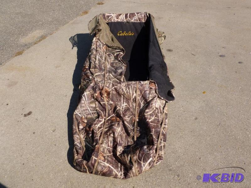 lot 2 image: Large Cabelas camouflaged laying down goose ...