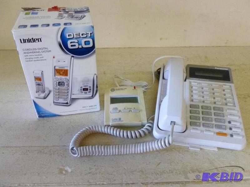 lot 24 image: This lot consists of a Uniden 6.0 cordless ph...