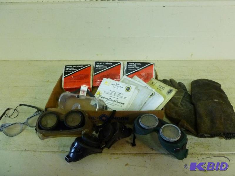 lot 85 image: Lot of welding items that includes three roll...