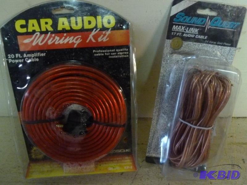 lot 93 image: Car Audio wiring kit that is new in the pack ...