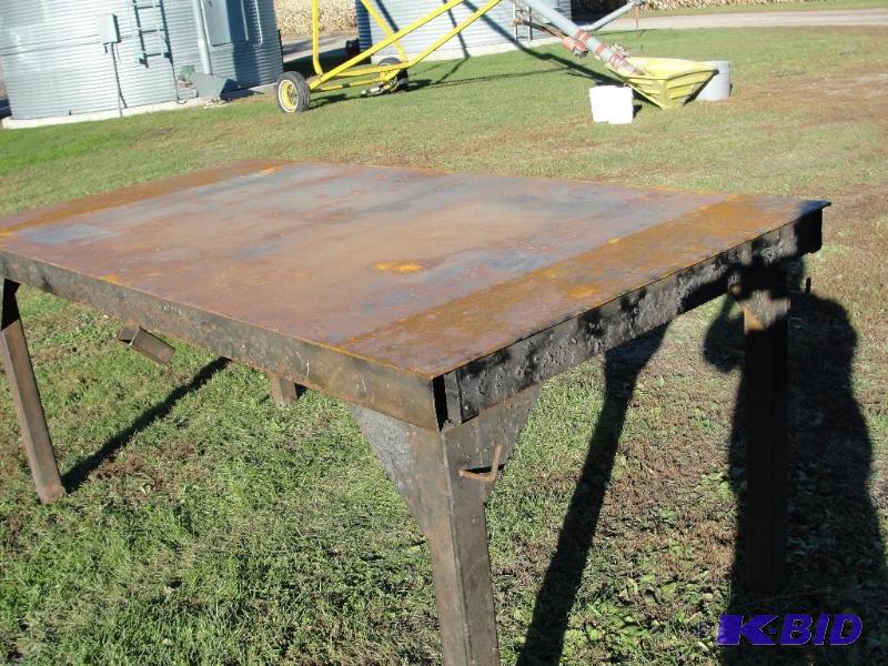 4 X 8 Welding  Work Table 14&quot Top Pl...