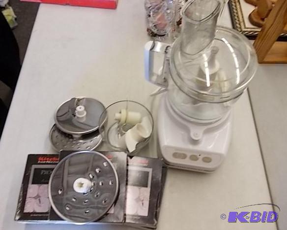 lot 17 image: Kitchen-Aid Food Processor With Extra Blades...