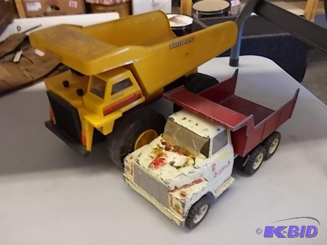 lot 38 image: Large Remco Dump Truck, Small Ertl Dump Truck...