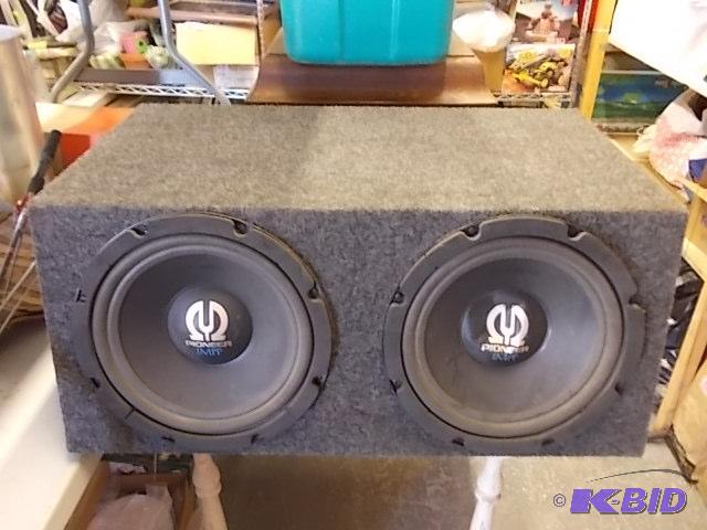 lot 40 image: Pioneer 12" Subwoofers With JBL Amplifie...