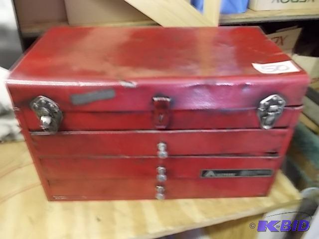 lot 50 image: 3-Drawer Alltrade Tool Box...