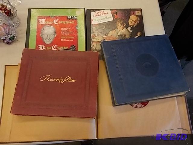 lot 6 image: Lot Of Vintage Record Albums (Bing Crosby, Li...