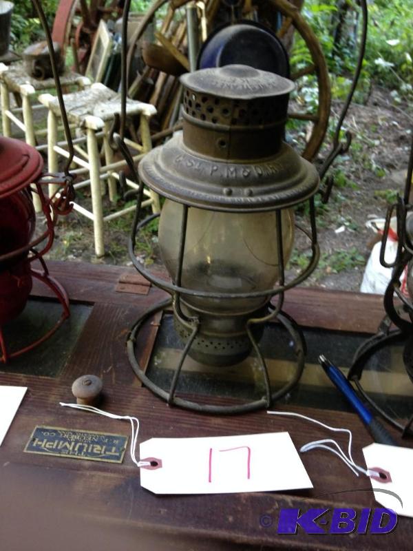 lot 17 image: C ST P M & O Rail Yard Lantern