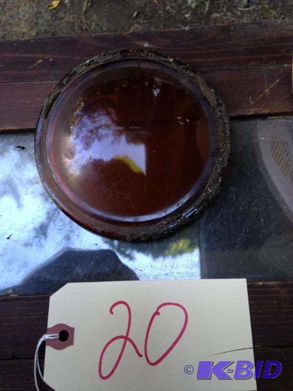 lot 20 image: Amber Lens for a Railroad Lantern