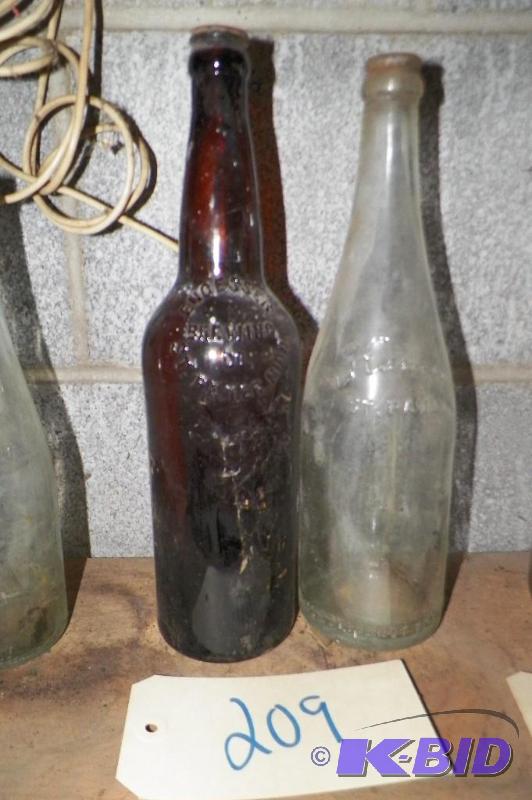lot 209 image: Engesser Beer Bottle St. Peter MN, Hamms Beer Bottle.