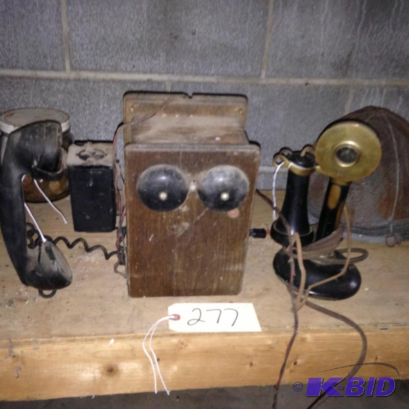 lot 277 image: 2 Antique Telephones