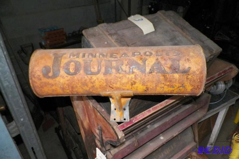 lot 3 image: Minneapolis Journal Newspaper Mailbox