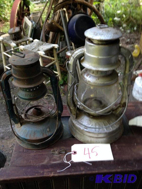 lot 45 image: Two Antique Lanterns