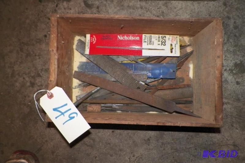 lot 49 image: Box of Old Tools