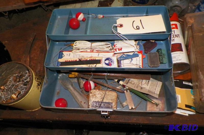 lot 61 image: Tackle Box with Lures