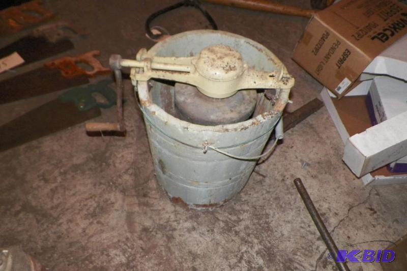 lot 74 image: Challenger 33 Ice Cream Churn-- Needs Work including repairing the bottom  Pieces are there