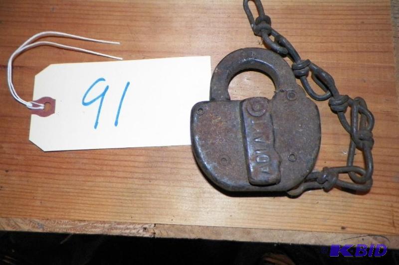 lot 91 image: Chicago St. Paul Minneapolis & Omaha Lock - No Key