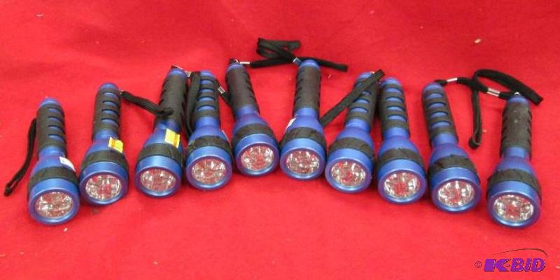 Qty 10 Smaller blue and black flashlights...