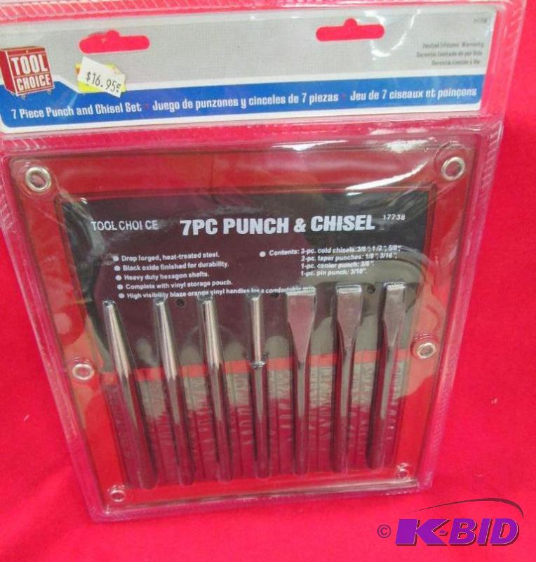 Tool Choice 7 Piece Punch and chisel set...