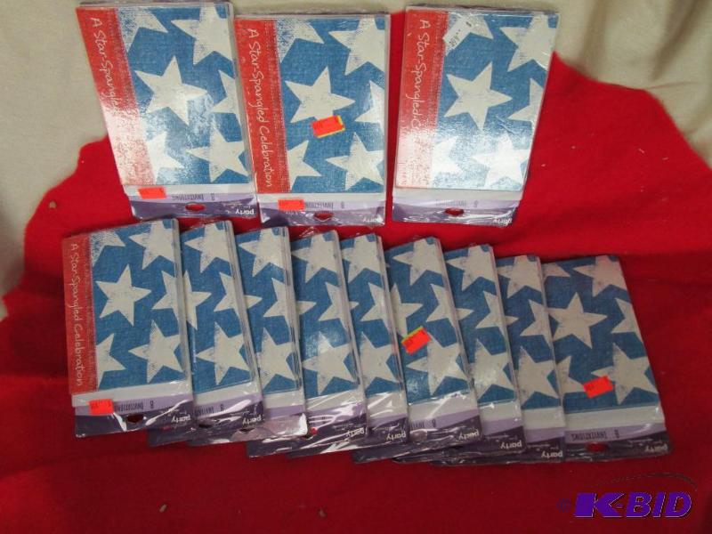 Qty 12 pkg -8 in each pkg A Star-Spangled Cel...