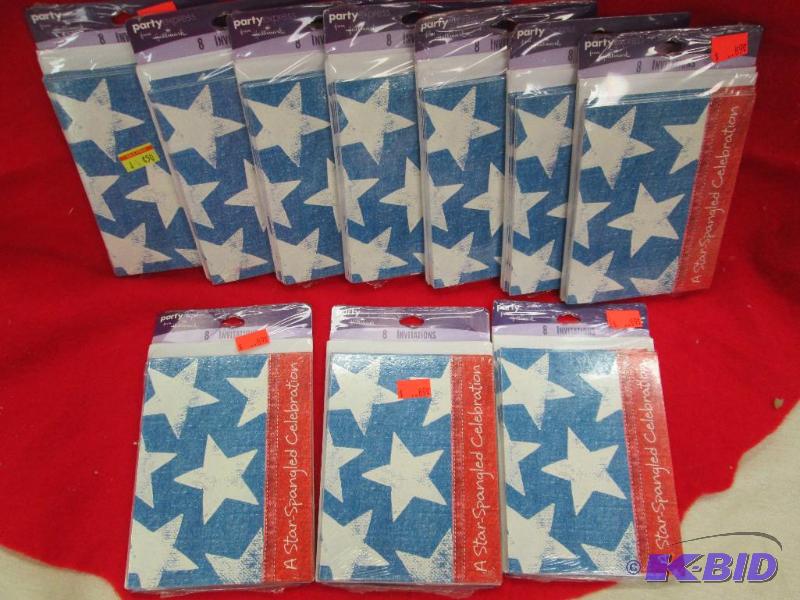 Qty 10 pkg -8 in each pkg A Star-Spangled Cel...