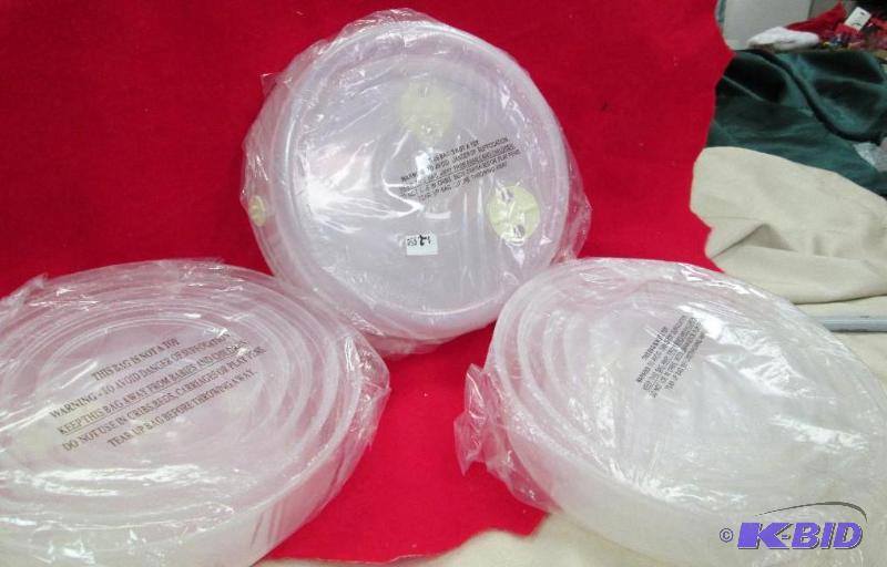Qty 3 pkg of different size lids...